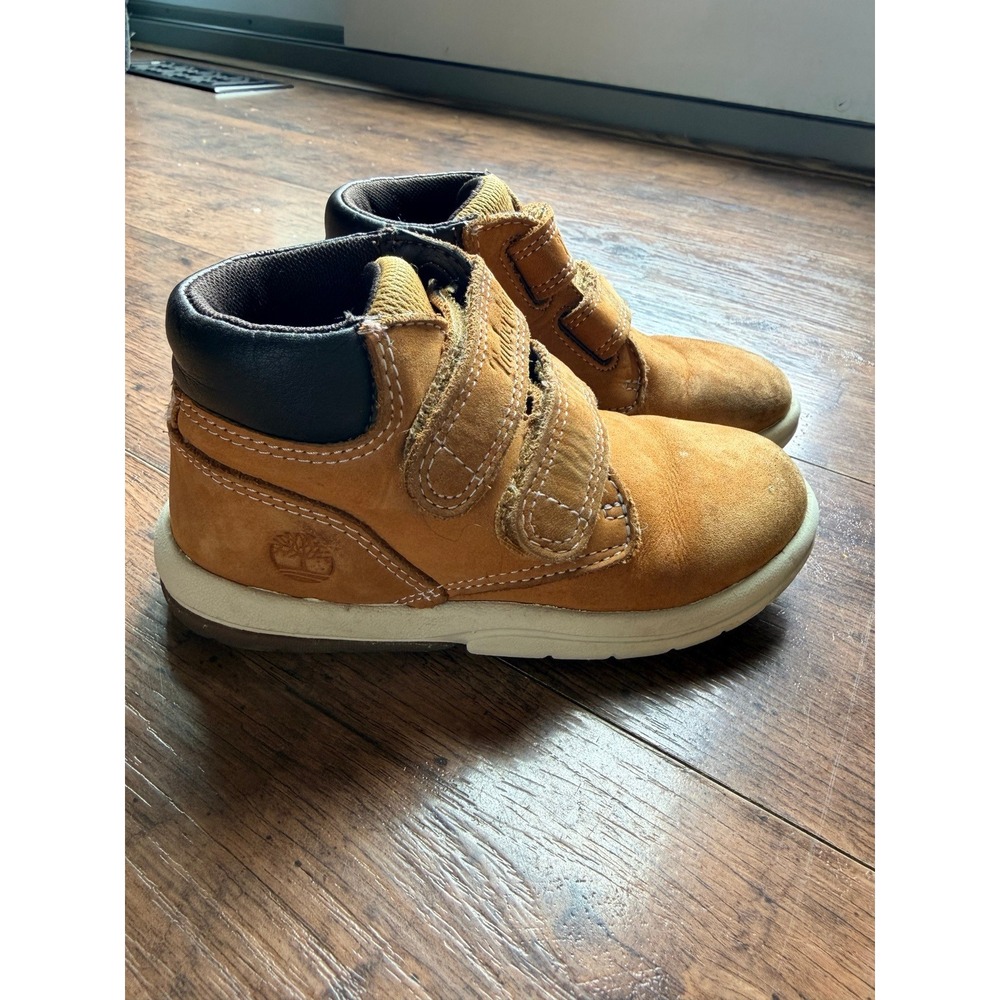 Timberland Wheat Nubuck Double Strap Ankle Boots A1JVP Size 10